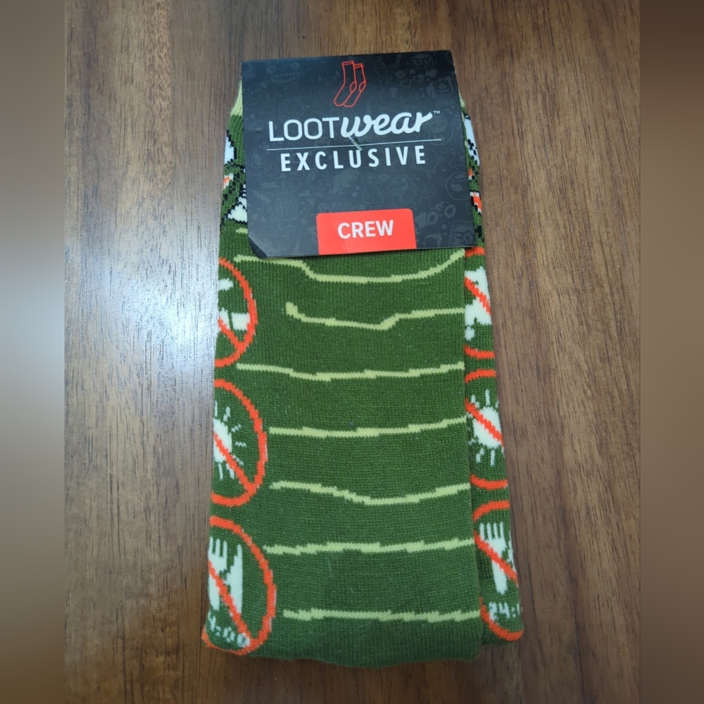 LootCrate Exclusive Gremlins Graphics Crew Cut Socks size 6-12